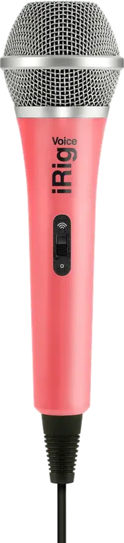 IK Multimedia iRig Mic Voice Handheld Microphone Pink