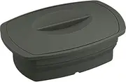 Wahei Freiz Magicarino RE-7265 Microwave Cooking, Silicone Steamer, Square Shape, Black, for Steaming, Stewing, Noodles, Cake Making, Oven Safe, Heat Resistant Up to 200°F (200°C), Includes Recipe