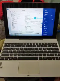 在飛比找Yahoo!奇摩拍賣優惠-ASUS T100TA 升級windows 10 限量白色 