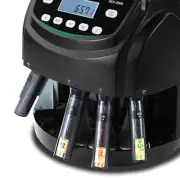 Professional Coin Counter & Sorter with LED Display | 300 Coins/min Efficiency