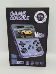 NEW R36S Retro Handheld Video Game Console 3.5" Screen Purple