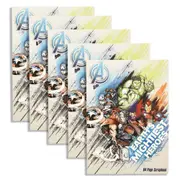 5x Avengers 64-Page Scrapbook Kids/Children Craft Writing/Drawing Blank Notebook
