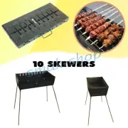 10 SKEWER MANGAL SCHASCHLIK GRILL BRAZIER BARBECUE CHAR GRILL CASE BBQ CHARGRILL