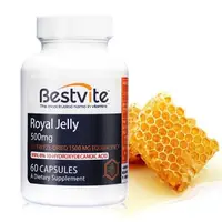 在飛比找PChome24h購物優惠-【美國BestVite】必賜力天然高濃縮蜂王乳膠囊1瓶 (6