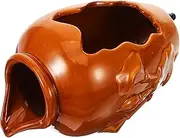 VANZACK Ceramic Jar Water Fountain Fish Pond Decorative Waterfall Ceramic Jar Fish Tank Water Dispenser