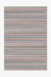 200' x 290' | Machine Washable Runner Rug | Kid & Pet Friendly | Indoor Rug | Multi Stripe Polychrome Flatwoven Rug | Ruggable
