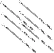 Baluue Nail Tools Kit 6pcs Nail Polish Scraper and Pusher Set Stainless Steel Gel Remover for Home Use