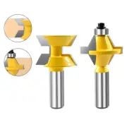 1/2 Inch Shank Router Bit Set Tongue and Groove 2PCS Carbide CNC Cutting Tool