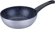 FACKELMANN Essential Crisp Wok Pan Diameter 20 cm Recycled Aluminium with Ceramic Non-Stick Coating - Perfect for Pasta, Vegetables & Rice