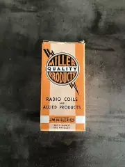 Miller Radio Coil 12-H2 255.270 KC Output Perm. Tuned Vintage New in Box