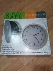 Wall Clock Hidden Diversion Safe Hide Valuables 10 Inch Diameter
