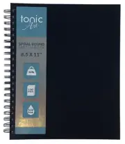 Tonic-Art Spiral Hardcover Sketchbook 8.5"X11"-65lb, 110 Sheet - 3 Pack