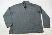 Eddie Bauer MR Quest 1/4 Zip Fleece Sweater Mens XL Gray Heather Long Sleeve