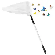 Bug Net Butterfly Catching Net Fish Nylon Net with Telescopic Handle for7893