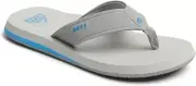 Reef Man's The Layback Arch Support Water Friendly Sandal CJ6597 Grey/Blue New