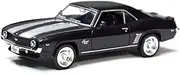 Tianmei 1:32 Scale SUV Styling Alloy Die-Cast Car Model Collection Decoration Ornaments, Kids Play Vehicle Toys with Pull Back Action and Open Doors Camaro 1969 - Black