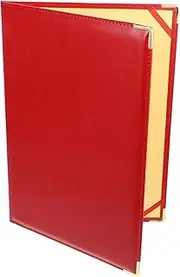 COHEALI Big Red Folder for Office Document Organizer Business Portfolio Interview Portfolio
