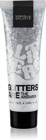 Gabriella salvete Festival Glitters Are The Answer - Body, Face & Hair Glitter Gel 30ml Silver
