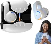 Clip Headphones - Clip On Headphones | Lightweight Wireless Comfortable Bone Conduction Earphones Noise Reduction for Cycling Workouts Workplace Running Travel