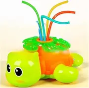 Outdoor Sprinkler for Kids - Backyard Rotating Turtle Sprinkler with Swing Tube - Splashing Toy for Summer - Outside Garden Lawn Water Toys Gifts for 3 4 5 6 Boys and Girls
