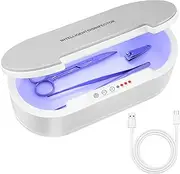 Wbuosz Portable Tool Sterilizer Box USB,Blue Light Cleaning Sterilizating Box for Manicure Salon,Tweezers,Tattoo,Scissors,Jewelry,Phone, Watch,Keys