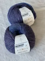 Rowan Lima Colour Yarn Alpaca Wool Color 714 Purple Blue Lot of 2 NEW