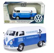 1/24 MOTORMAX Volkswagen Type 2 T1 Delivery Pickup KUNDENDIENST Blue White 79573
