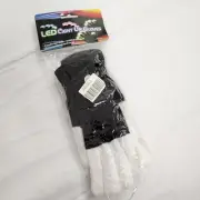 Light Up LED Gloves Finger Mittens Pair of Glow Rave 6 Modes Flashing Fingertips