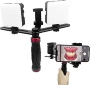 Dental Photography Aid,Fill Light for Dental Mobile Phone Camera with 360° Adjustable Angle,LED Video Light Studio Lighting Kit