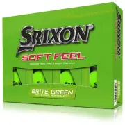 NEW Srixon Soft Feel 13 Golf Balls - Brite Green - Dozen