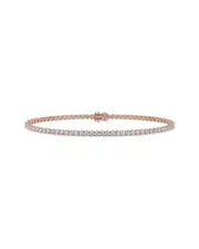 14K Rose Gold 2.00 ct. tw. Diamond Tennis Bracelet