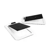 S4W Desktop Speaker Stands Midsize White