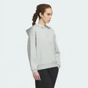 【adidas 愛迪達】上衣 女款 長袖上衣 帽T 運動 亞規 CITY ESC HOODY 藍 IP7077