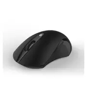 Silent Wireless Mouse 2.4G Ergonomic 1600DPI Optical Computer Mouse with USB Receiver for PC Laptop Rubber black