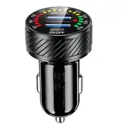 36W Car Cigarette Lighter Socket Dual USB QC3.0 Fast Charger Power LED Adapter K