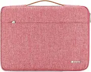 [NIDOO] 14 inch Laptop Sleeve Case Water Resistant Notebook Bag Protective Carrying Handbag for 14" Dell Chromebook 3400/14" Lenovo ThinkPad E460/T460/Yoga 920/15" Microsoft Surface Laptop 3,Red