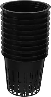 KITANDOVE Advanced Hydroponic Technology 10pcs Net Cups Balcony Planting Pot with Root Control Design