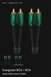 AudioQuest Evergreen RCA Male to RCA Male Audio Cable - 6.56 ft. (2m)