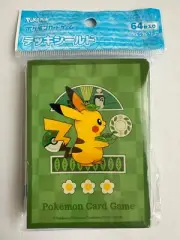 Pokemon Center Japan Exclusive Cafe Chades Pikachu Card Sleeves 64ct - US SELLER