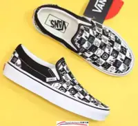 在飛比找Yahoo!奇摩拍賣優惠-Vans Slip-On DX 黑 白 棋盤 懶人鞋 夏日 