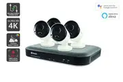 Swann 4 Channel DVR with 4 x 4K Ultra HD Heat & Motion Detection Security Cameras System (SWDVK-455804)