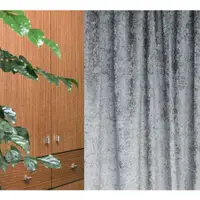 在飛比找蝦皮商城優惠-HOLA 素色緞紋雙層遮光半腰窗簾 270x165cm 灰色