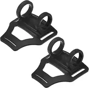 uxcell 2-Pack Headlamp Flashlight Holder, High Elastic Silicone Headlamp Stand Bicycles Lights Mount Bands for Telescopes Flashlights Cycling Hiking [Black,0.83"/21mm]
