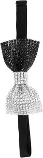 [WOFASHPURET] Men's Bow Tie Rhinestone Decorative Bow Tie Pre-tied for Wedding Banquet