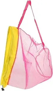 [LIFKOME] Beach Storage Bag Capacity Mesh Drawstring Bag for Beach Travel and Picnics Versatile Lightweight for Adults Activities