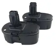 18V Twin Pack NiCD Replacement Batteries for DEWALT DC9096 DE9095 Long-Life