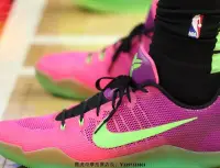 在飛比找Yahoo!奇摩拍賣優惠-NIKE KOBE XI EP 科比 綠紫 湖人 時尚 拼色