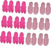 12Pairs Disposable Slippers Lightweight Travel Hotel Footwear for Guests Salon Use Comfortable Single Use for Pedicure and Home