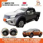 4" Matteblack Fender Flares For Nissan Navara Np300 D23 15-20 Wide Body ST ST-X