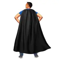 在飛比找ETMall東森購物網優惠-紅色黑色亮面成人超級英雄連身披風萬圣節舞臺演出裝扮超人長斗篷